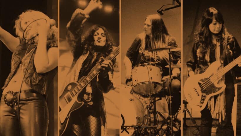 Lez Zeppelin band performing on stage